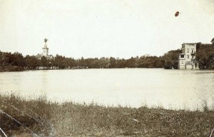 ПЕТЕРГОФ. ОЛЬГИН ПРУД. ПЕЧАТЬ 3-го СВОДНО-ГВАРД.ЗАПАС.БАТ.