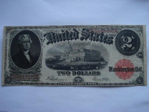 2 доллара 1917г.США Legal Tender