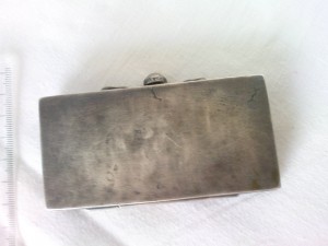 портсигар серебро эмаль