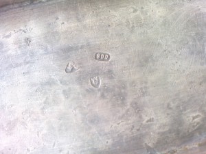 портсигар серебро эмаль