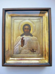 Икона Господь Вседержитель, серебро 84, продажа.