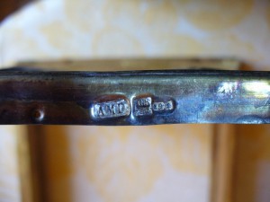 Икона святые Симеон и Анна, серебро 84
