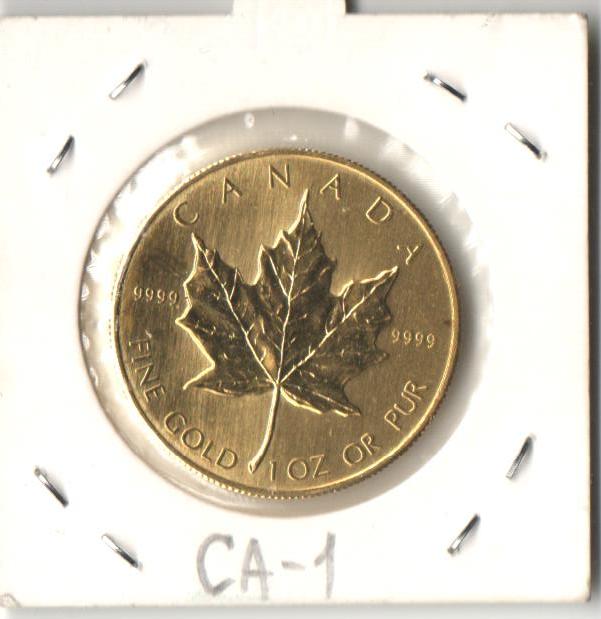 50 долларов Канада "Кленовый лист" /золото-унция/