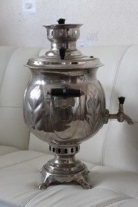 Самовар комбинированный "Шар"  (электрический/угольный).