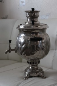 Самовар комбинированный "Шар"  (электрический/угольный).