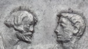 Рубль 1924 с бакенбардами.