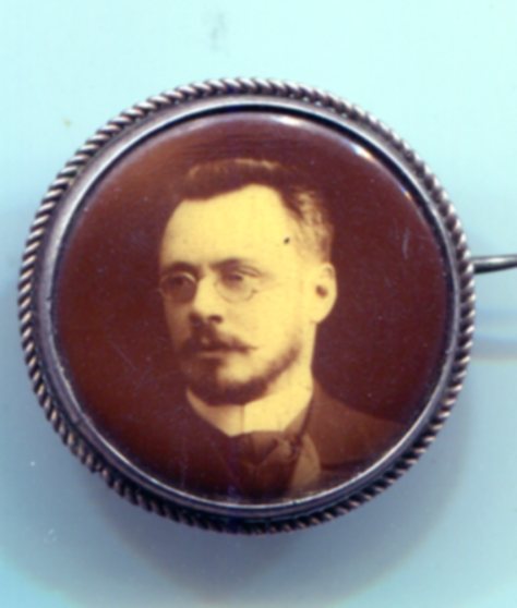 Знак с фото. Серебро 84.Булавка.