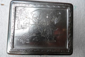 Портсигар.Агитация 25 лет РККА 1943 год.