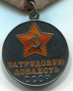 За трудовую  доблесть