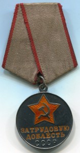 За трудовую  доблесть