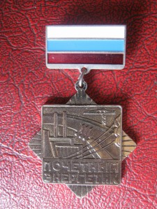 Знак с доком Почётный Энергетик.