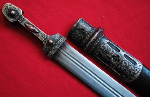 Кинжал чеченский в серебре