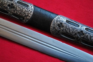 Кинжал чеченский в серебре