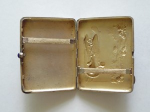 Портсигар Самолет 875 серебро ХАЮС