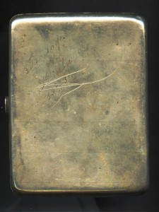 Портсигар.мельхиор.Надпись 1934.