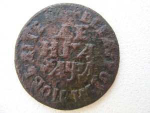 Деньга 1704г