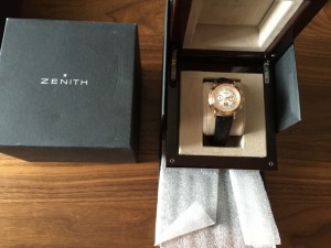 золотые Zenith ChronoMaster T Grande Date