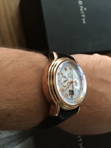золотые Zenith ChronoMaster T Grande Date