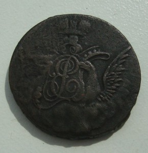 1 копейка 1756г "Облака"