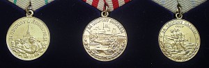 КОМПЛЕКТ военкоматовских медалей полный