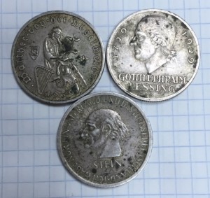 Редкие серебряные трехмарочники!!!