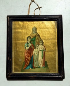 Икона Вера, Надежда, Любовь и их мать София. литоргафия.