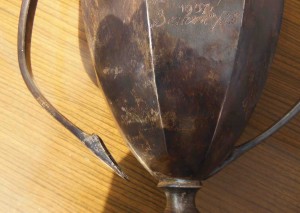 Переходящий кубок по РУССКОМУ ХОККЕЮ 1950 г СЕРЕБРО 815 гр