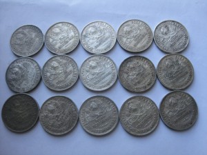 50 копеек 5 шт. 1927 г.