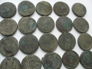 Клад!!!Кубышка !Пятаки Е2 -28шт