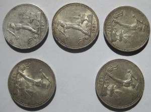 50 копеек 5 шт. 1927 г.