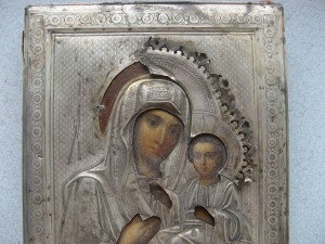 Тихвинская Б.Матерь в серебре