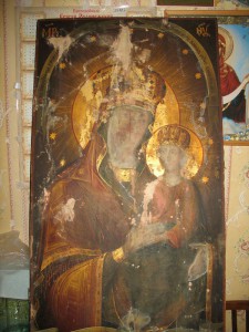 Икона БМ.Споручница грешных.Храмовая.Сусалка.