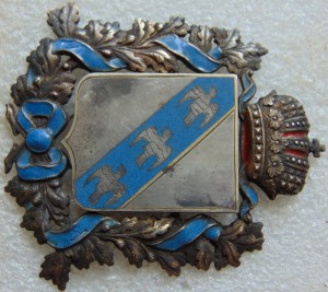 Герб Курска, серебро, эмаль