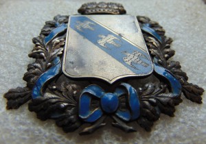 Герб Курска, серебро, эмаль