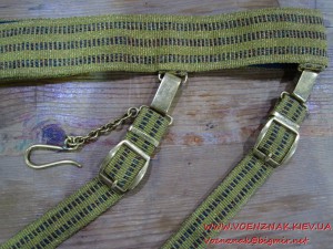 Ремень парадный генеральский с подвесами для кортика