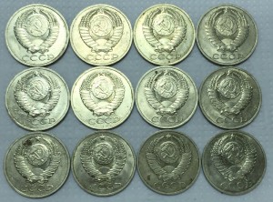 50 копеек 1990г. 25 штук. Красавцы!!!