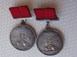 ДВЕ Отваги на Малой колодке на доке