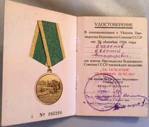 На кавалера знаки, медали, доки.