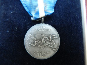 МЕДАЛЬ ЯНА ЕВАНГЕЛИСТА ПУРКИНЕ СЕРЕБРО