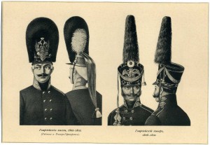 Гвардейские головные уборы.Фототипия