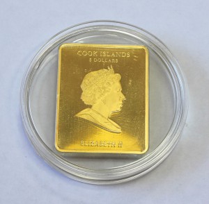 Кука о-ва, 5$, 2010г. Икона Образ Нерукотворный, серебро