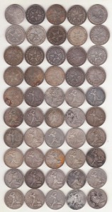 Полтинники 1921, 1922,1924,1925,1926 - 50 шт.