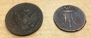 5 коп 1807 и 2 коп 1800 года