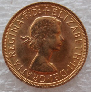 Золотые соверены 1919г. и 1968г