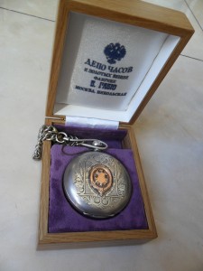 футляр для карманных часов из массива дуба