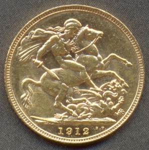 Соверен 1912 года.