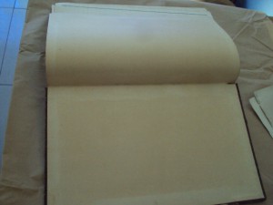 Чистая книга-журнал для записей.