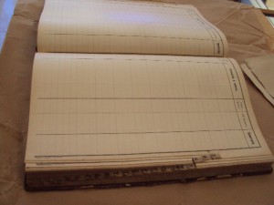 Чистая книга-журнал для записей.