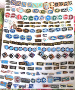 Коллекция авиационных знаков СССР,172 знака.