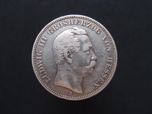 5 марок 1875 Гессен, Людовик III.